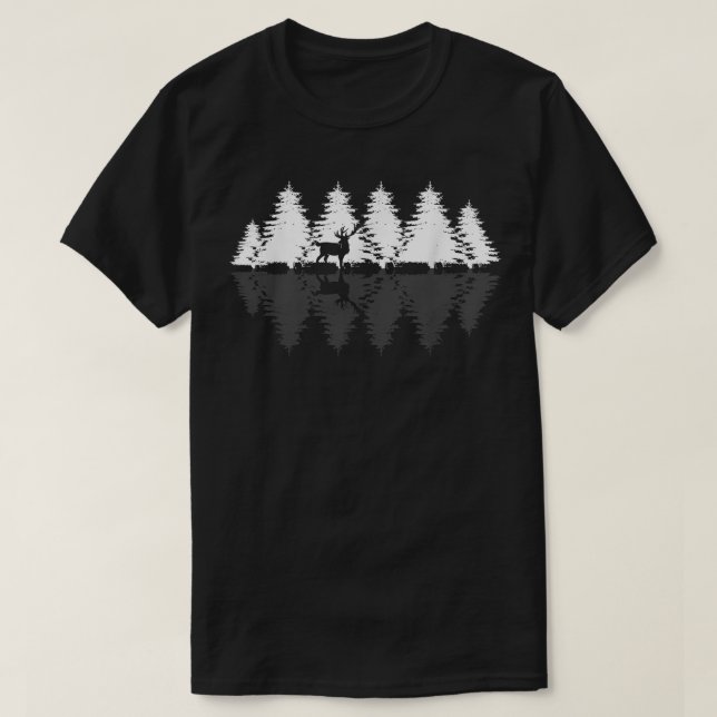 T-shirt Les cerfs d'animaux Nature extérieure Faune Réflec (Design devant)