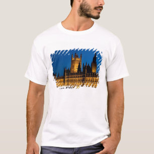 T-shirt Les Chambres du Parlement la nuit dans la ville de