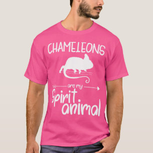 T-shirt Les Chameleons Sont Mon Animal Esprit Pour Lizard