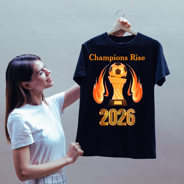 T-shirt Les champions s'élèvent, rêvent en or (Créateur téléchargé)