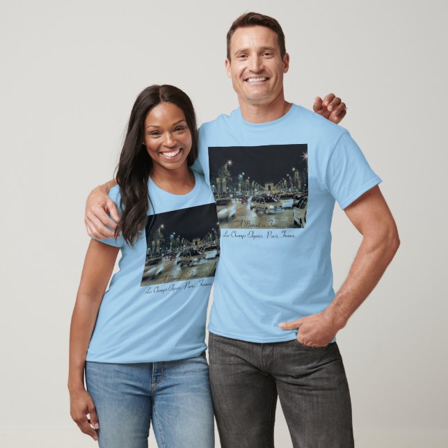 T-shirt Les Champs-Elysées. Paris, France. (Unisexe)