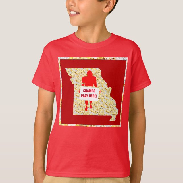 T-SHIRT LES CHAMPS JOUENT ICI ! (Devant)