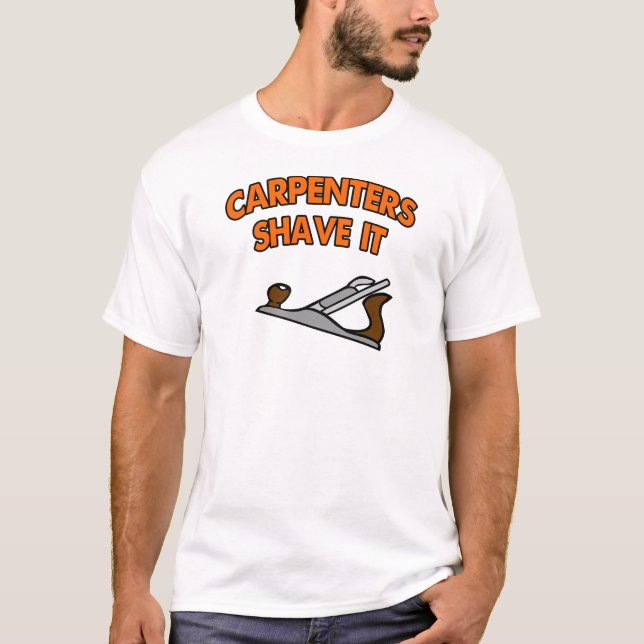 T-shirt Les charpentiers le rasent (Devant)