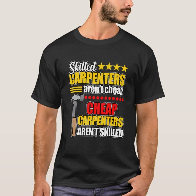 T-shirt Les charpentiers qualifiés ne sont pas des carpés  (Devant)