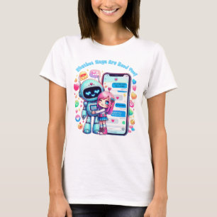 T-shirt Les Chatbot Hugs Sont Bien 萌 え Ai Rébellion ャ Le ボ