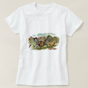 T-shirt Les chats commercent des poinçons