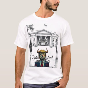 T-shirt Les chats contre la corruption