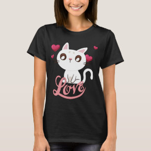 T-shirt Les chats d'amour trouvent des animaux avec des ch