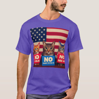 T-shirt Les chats disent NON