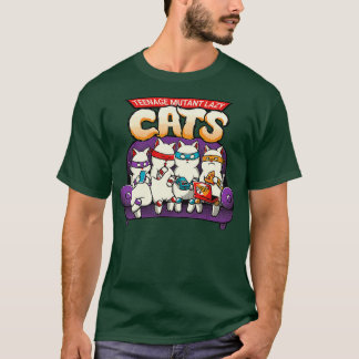 T-shirt Les chats Lazy mutant adolescents par Tobe Fonseca