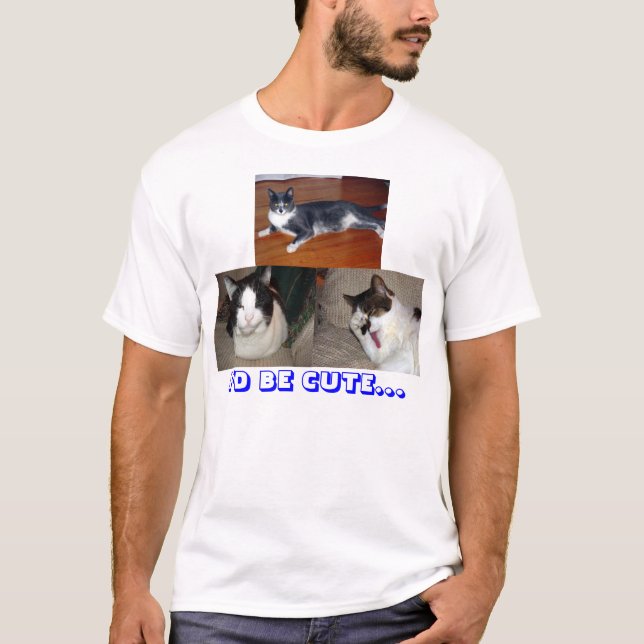 T-shirt Les chats les plus mignons du monde (Devant)