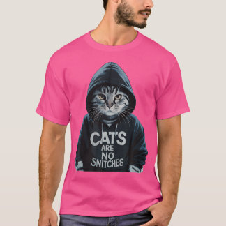 T-shirt Les chats ne sont pas des rondelles Drôle Kitty Ra