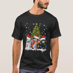 T-shirt Les Chats Portent Des Masques Et Des Chapeaux De P