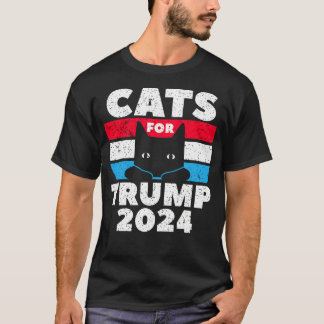 T-shirt Les chats pour l'élection de Trump 2024