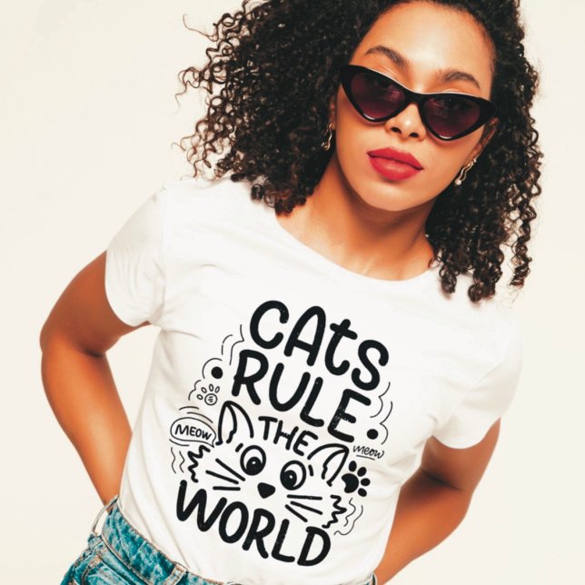 T-Shirt Les Chats Règnent (Créateur téléchargé)