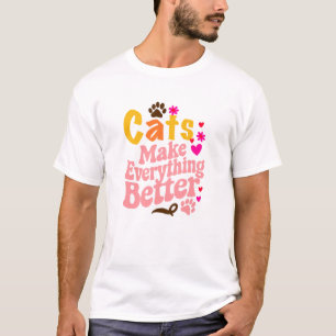 T-shirt Les chats rendent tout mieux