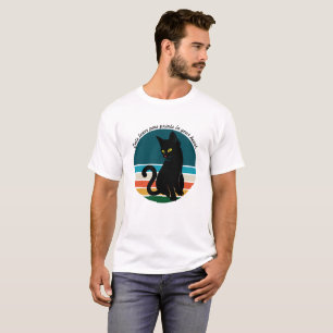 T-shirt Les chats rétro laissent des Empreintes de pattes