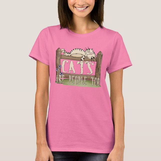 T-shirt Les chats sont aussi des gens (Devant)