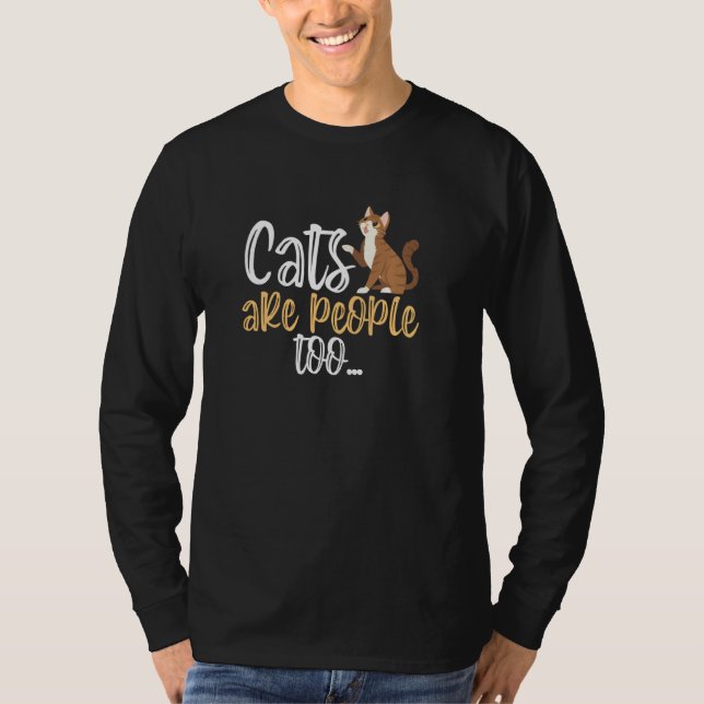 T-shirt Les chats sont aussi des gens (Devant)