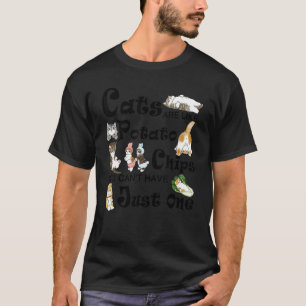 T-shirt Les chats sont comme des chips, on ne peut pas se 