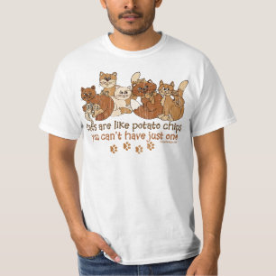 T-shirt Les chats sont comme des pommes chips
