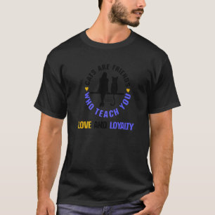 T-shirt Les Chats Sont Des Amis Qui Vous Enseignent L'Amou