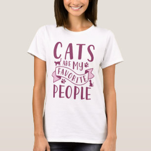 T-shirt Les Chats Sont Mes Gens Préférés