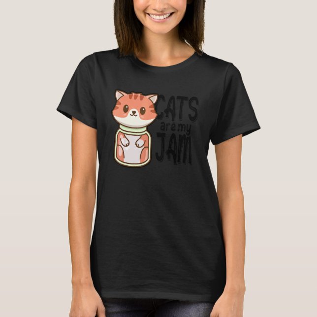 T-shirt Les Chats Sont Mon Propriétaire De Chat De Jam Ent (Devant)