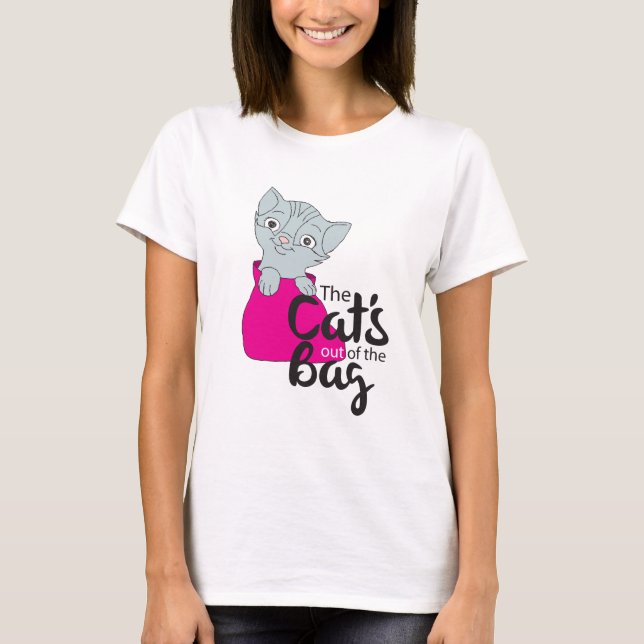 T-shirt Les chats sortis du sac Kitten Dessin de Kitty (Devant)