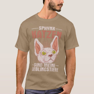 T-shirt Les chats Sphyn sont mes animaux de compagnie préf