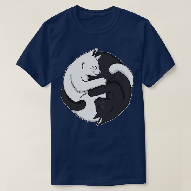 T-shirt Les chats Yin Yang (Design devant)