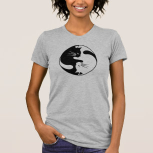 T-shirt Les Chats Yin Yang - Les Chatons Cutes Qui S'Accro