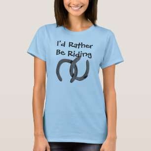 T-shirt Les chaussures grises de cheval je monterais