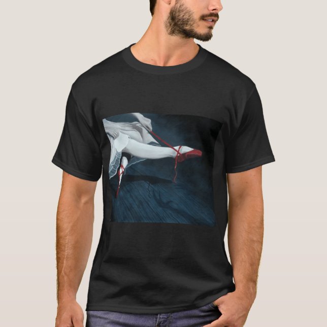 T-shirt Les chaussures rouges rétro (Devant)