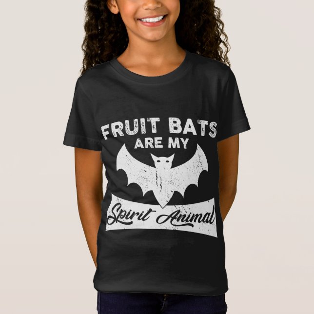 T-Shirt Les chauves-souris à fruits sont mon esprit Animal (Devant)