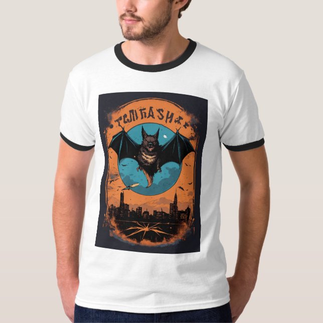 T-shirt "Les chauves-souris à Vogue : une élégance nocturn (Devant)