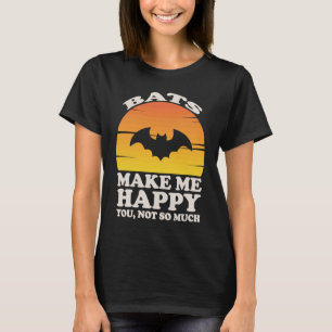 T-shirt Les chauves-souris Me Rendent Heureux, Les Vêtemen