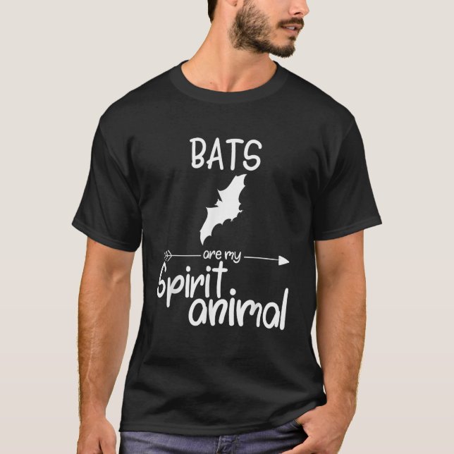 T-shirt Les chauves-souris sont mon esprit Cadeau animal p (Devant)