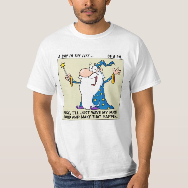 T-shirt Les chefs de projet ont des puissances magiques (Devant)