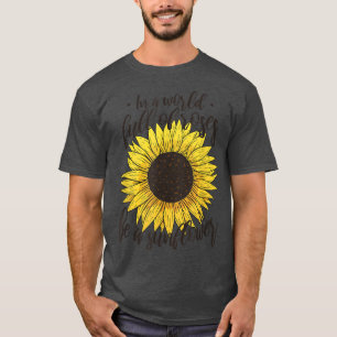 T-shirt Les Chemises De Fleur De Soleil Pour Femmes Soit L