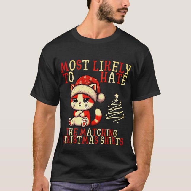 T-shirt Les Chemises De Noël Correspondantes Sont Les Plus (Devant)