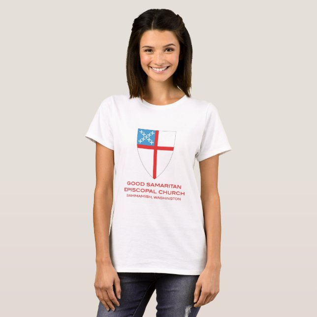 T-shirt Les chemises des bonnes de Sam d'église épiscopale (Devant entier)