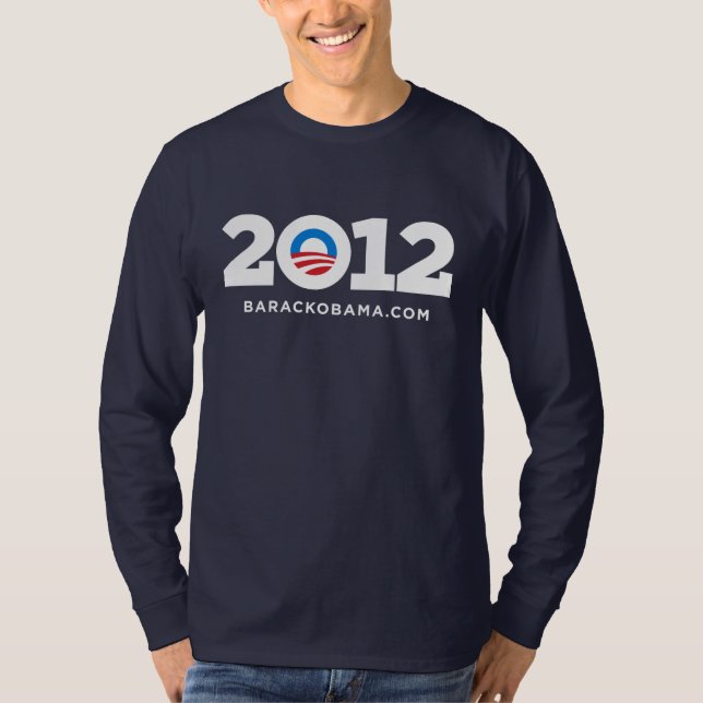 T-shirt Les Chemises d'Obama 2012 (Devant)