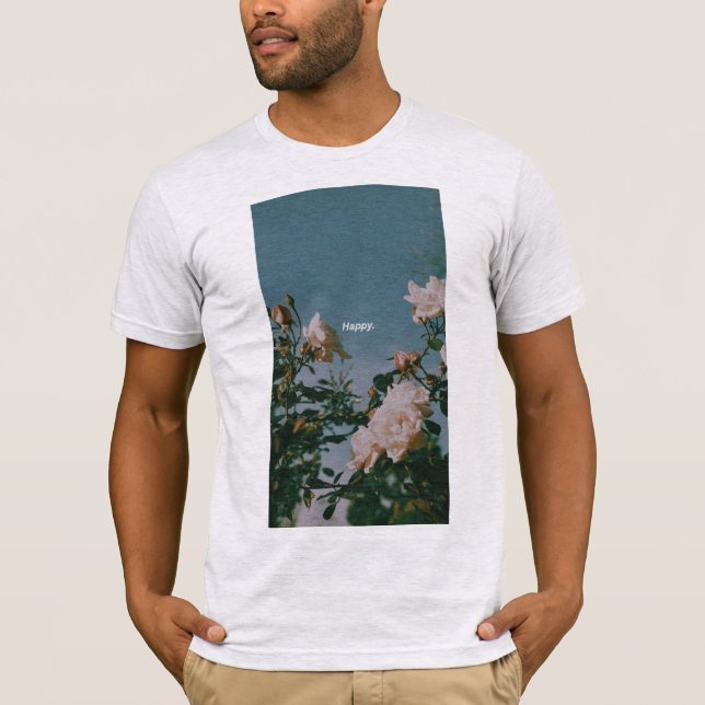 T-shirt Les Chemises : Fleurs joyeuses (Devant)