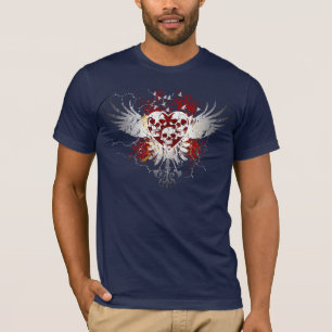 T-shirt Les chemises foncées des hommes de crânes de coe