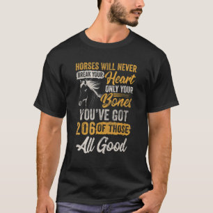 T-shirt Les chevaux ne vous briseront jamais le cœur