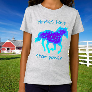 T-Shirt Les chevaux ont une puissance étoilée