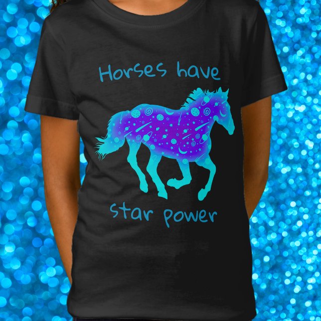 T-Shirt Les chevaux ont une puissance étoilée (Créateur téléchargé)