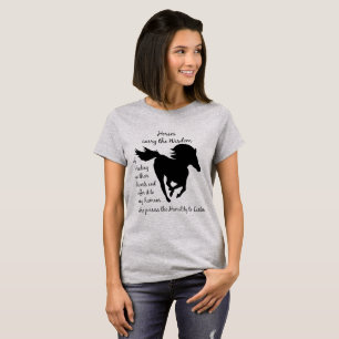 T-shirt Les chevaux portent la sagesse de la guérison