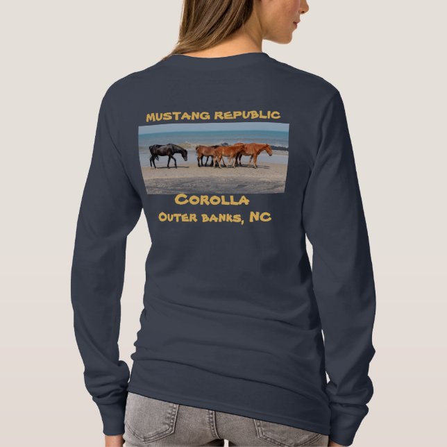T-shirt Les chevaux sauvages de la corolle (Dos)